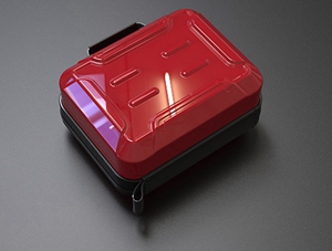 shinny tool case red